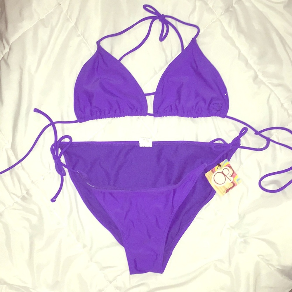 Purple OP 2 piece bathing suit